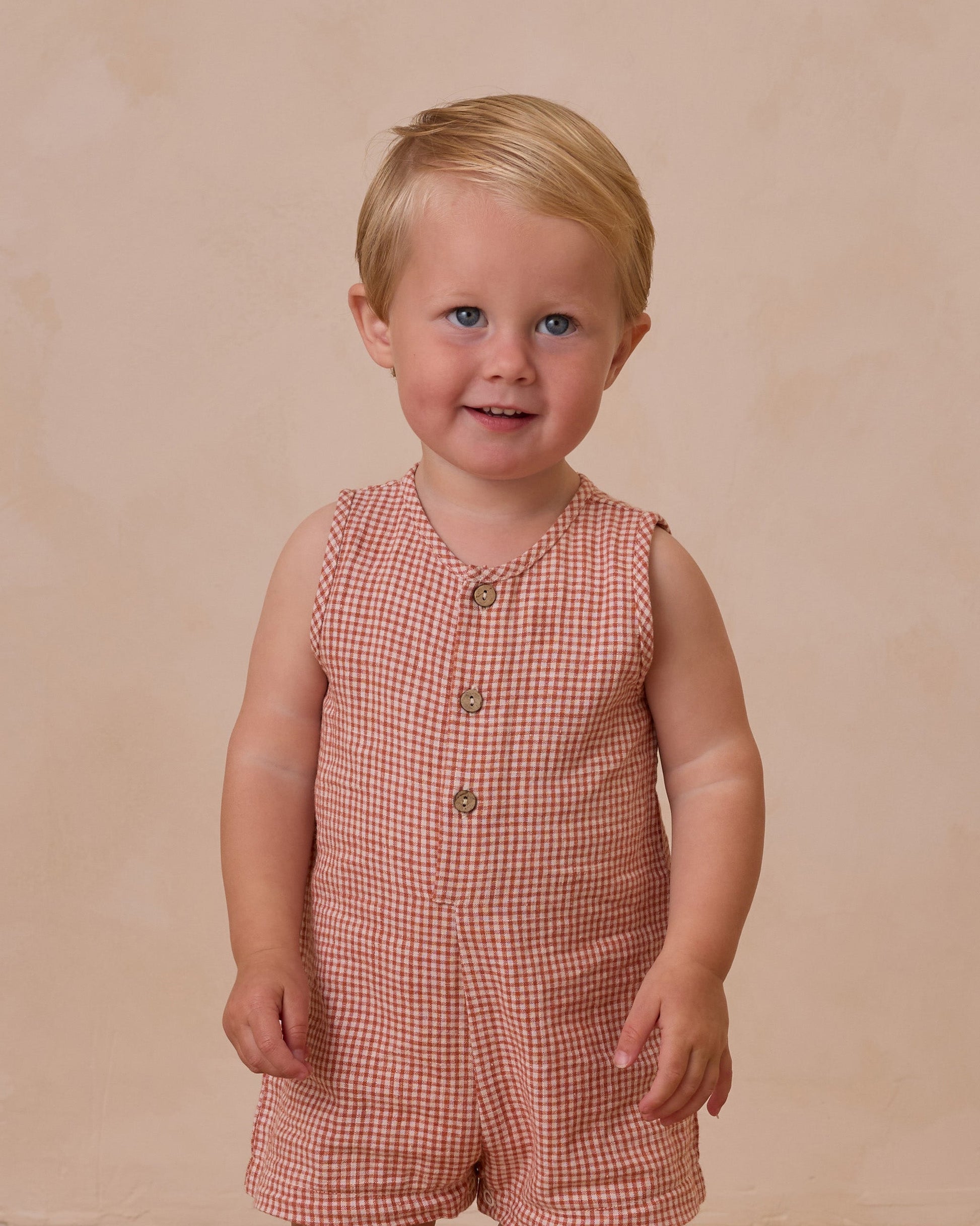 Maverick Romper || Poppy Gingham