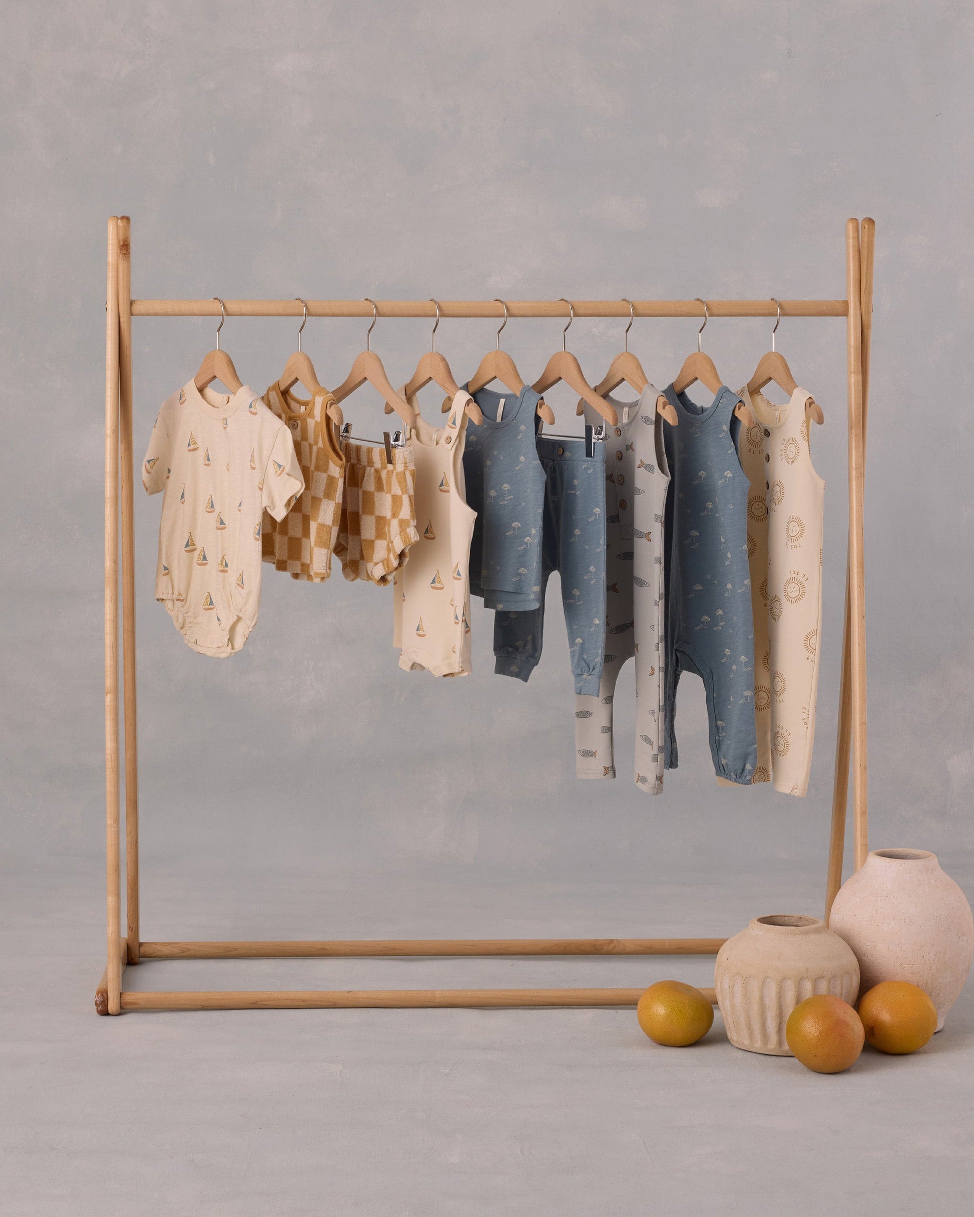 Relaxed Bubble Romper || Sailboats