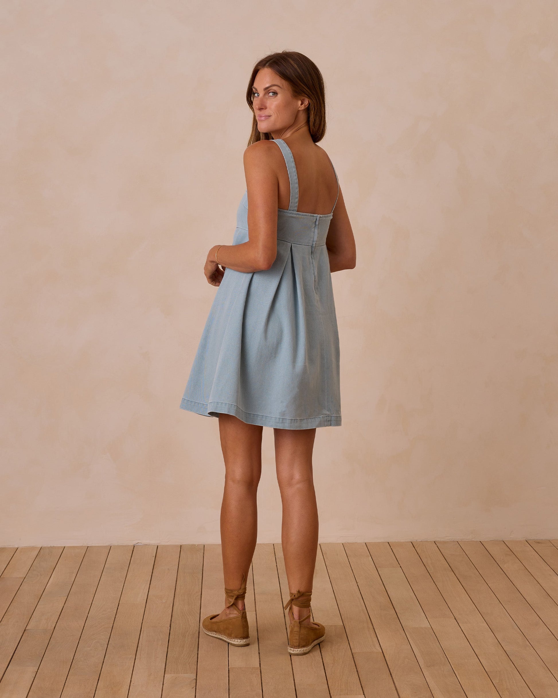 Denim Mini Dress || Ocean