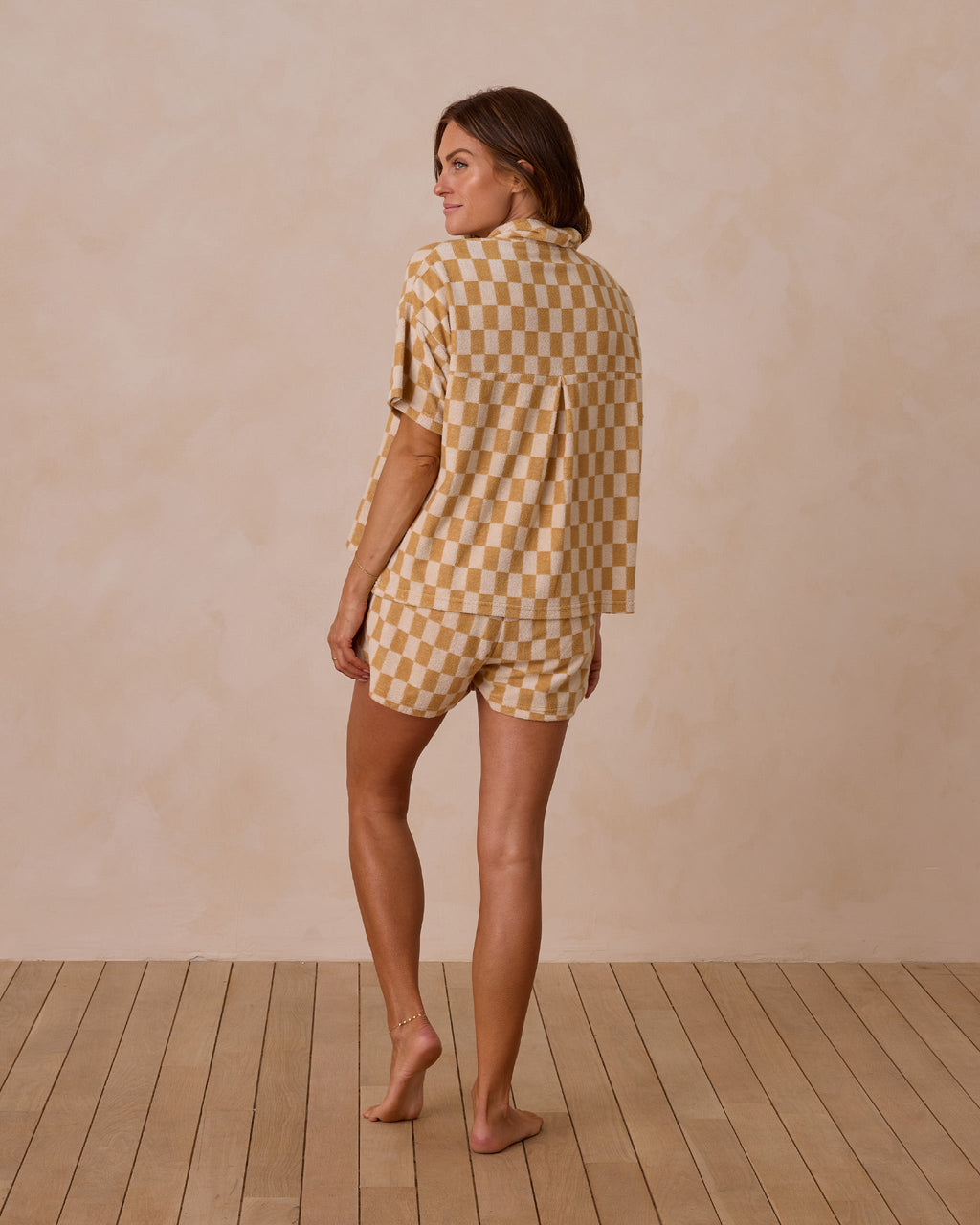 Terry Cover-Up Set || Marigold Check