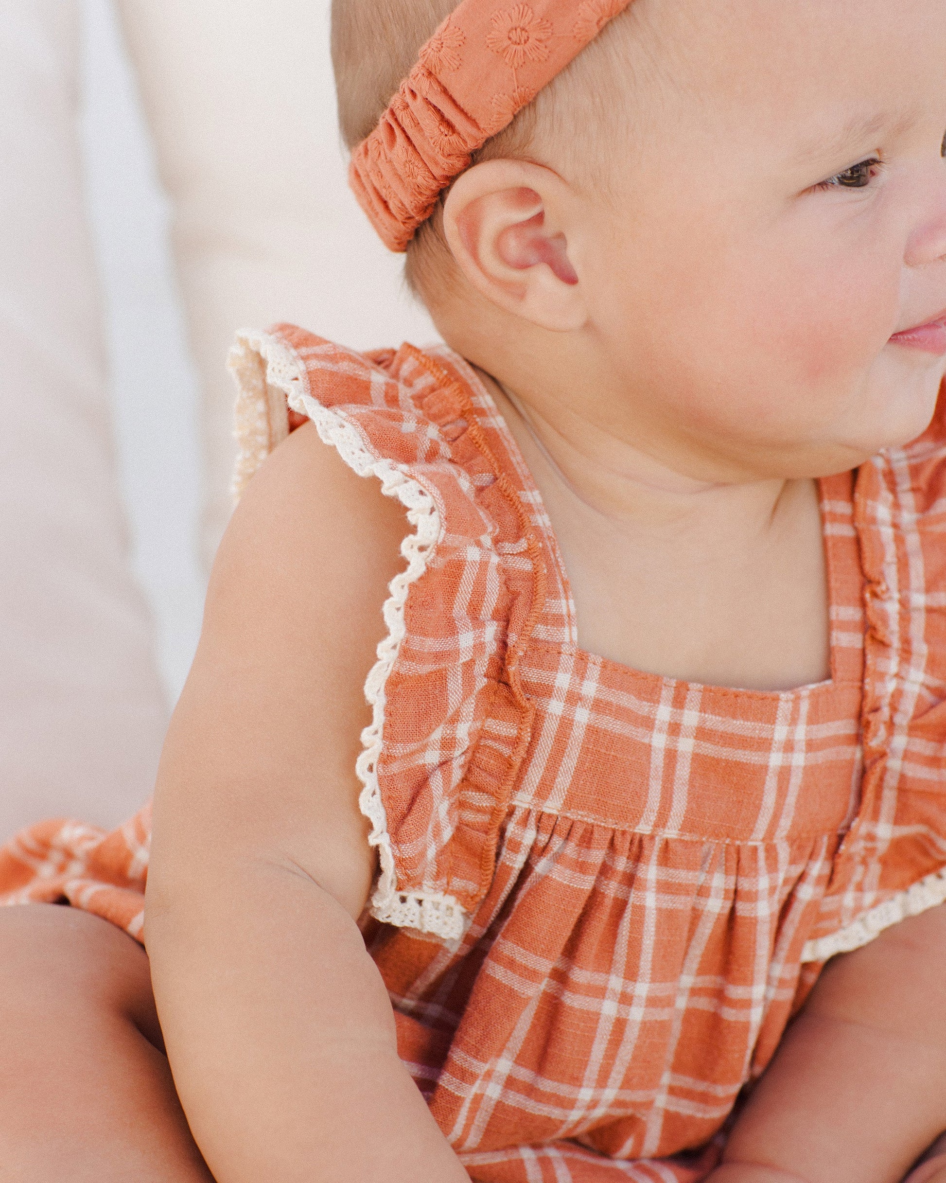 Maya Romper || Poppy Check