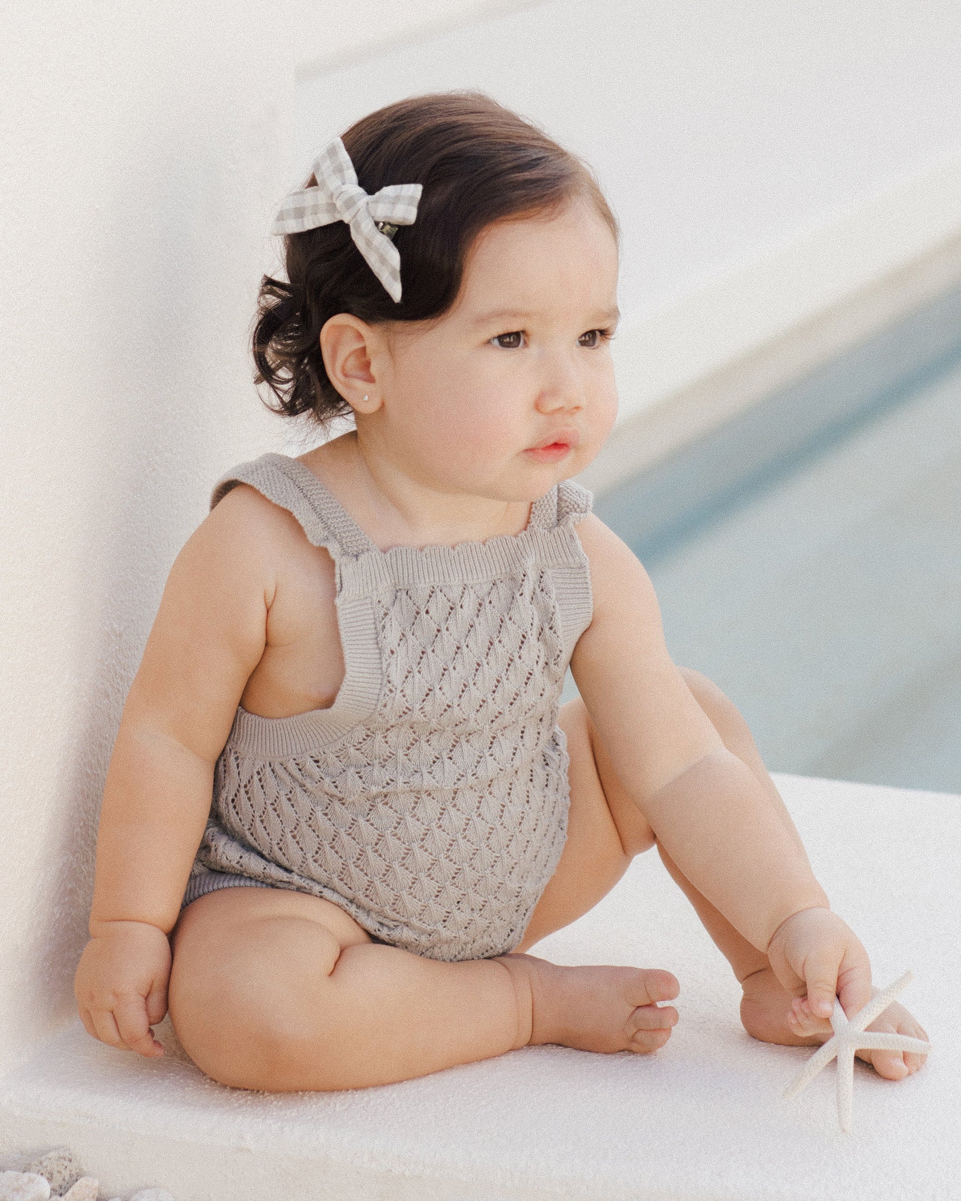 Crochet Romper || Seafoam