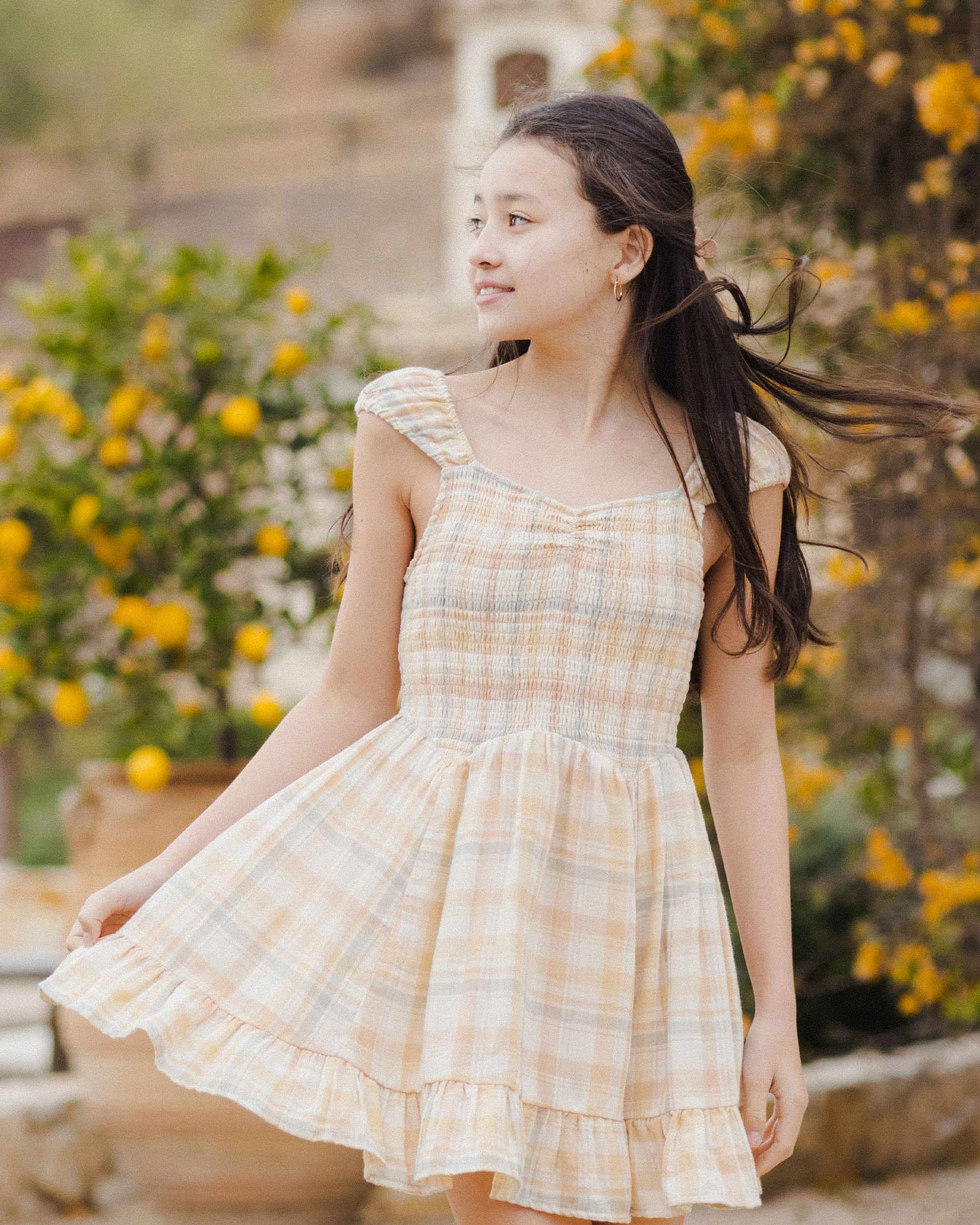 Kalina Dress || Pastel Plaid