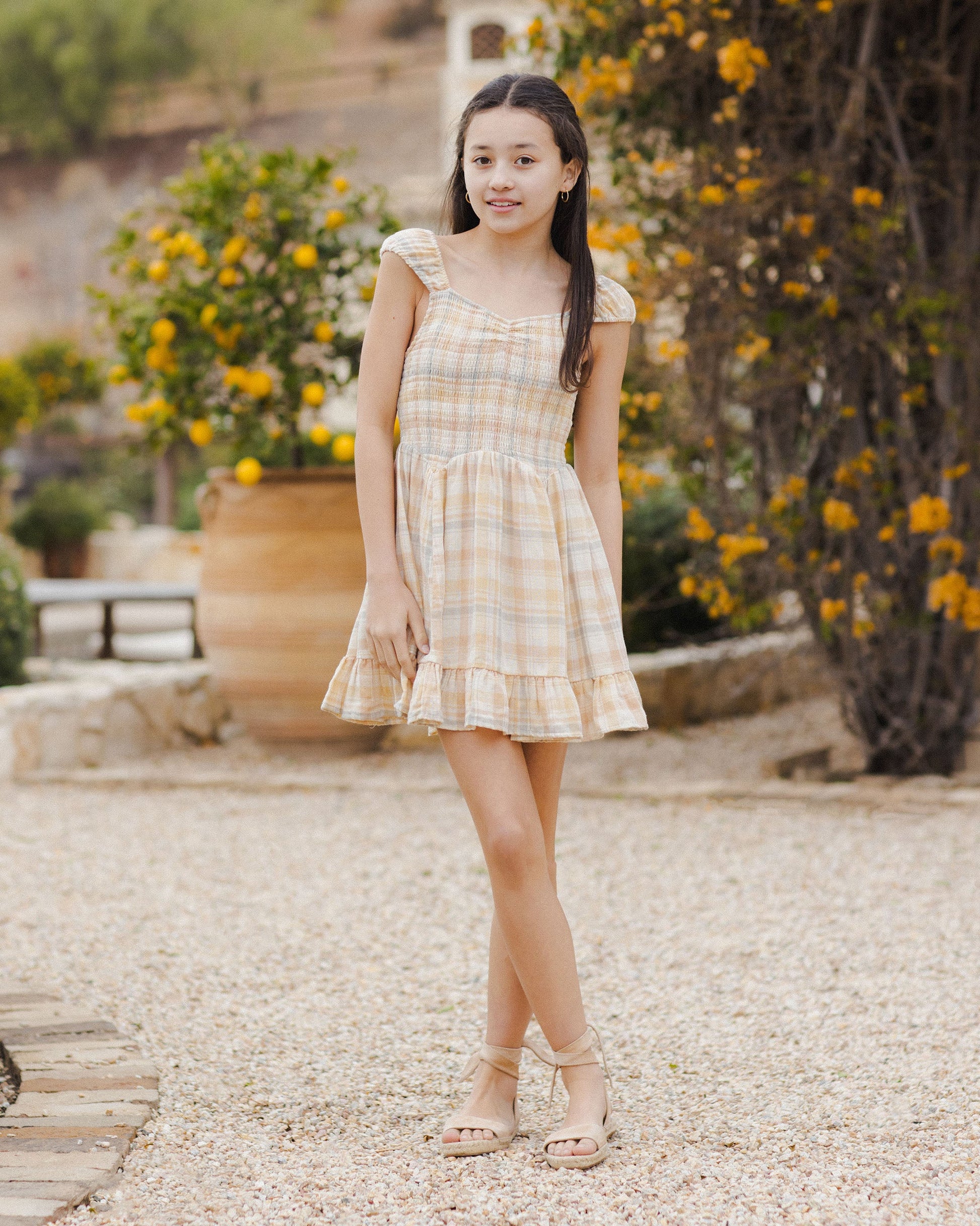 Kalina Dress || Pastel Plaid