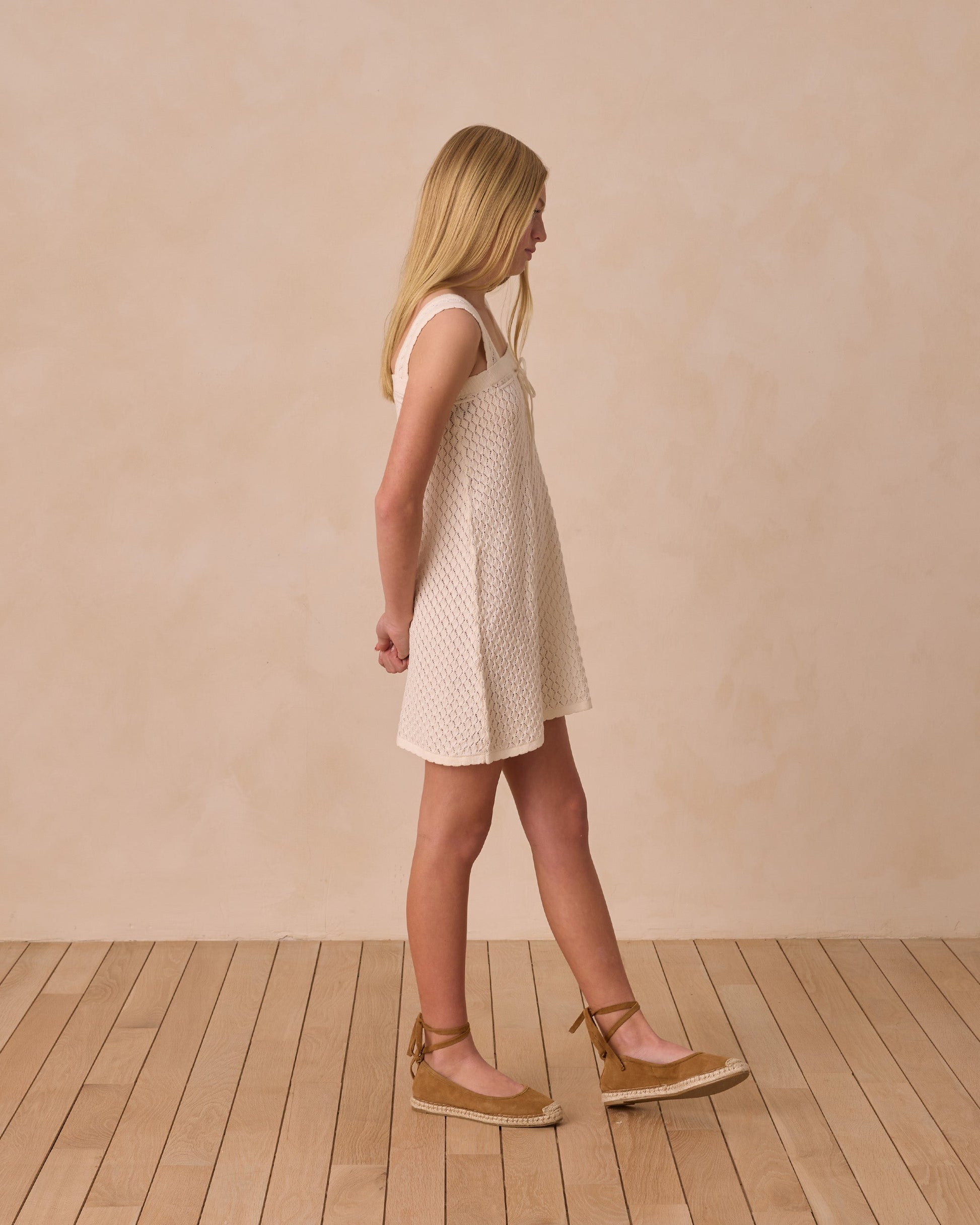 Crochet Tank Mini Dress | Ivory