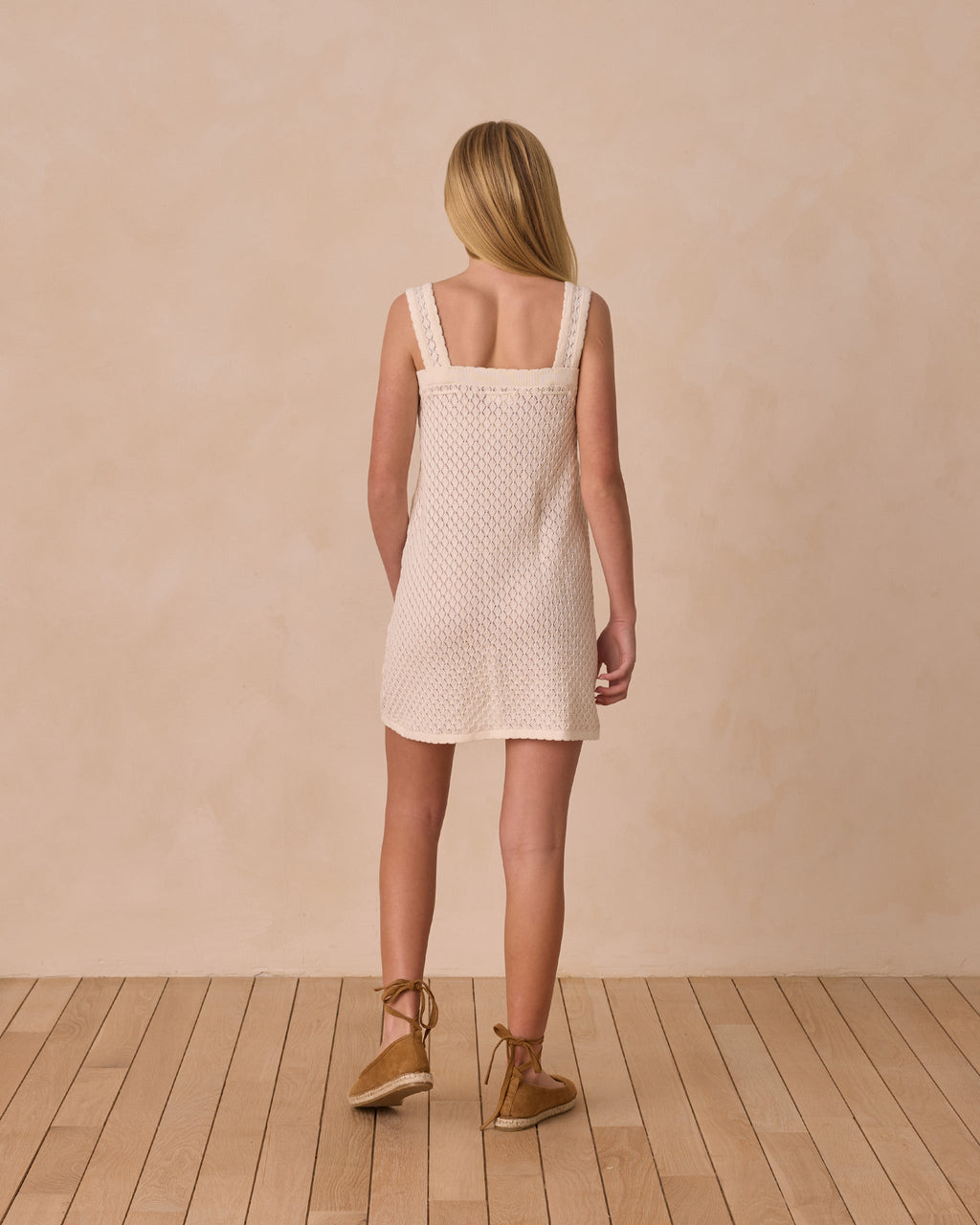 Crochet Tank Mini Dress | Ivory