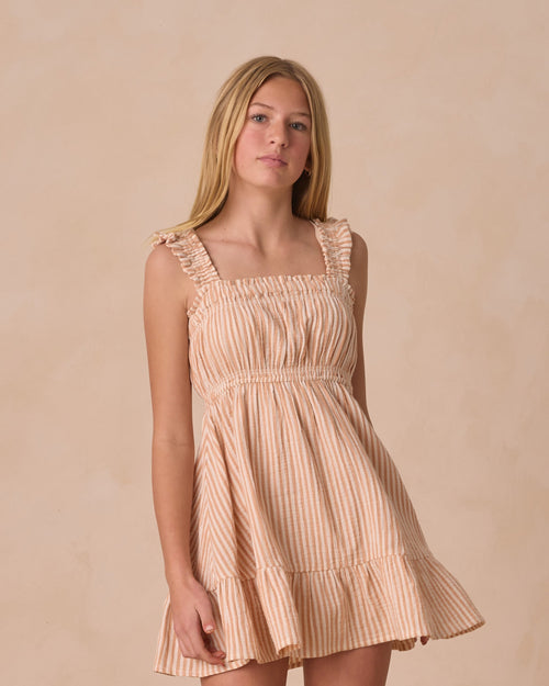 Annalise Dress || Grapefruit Stripe