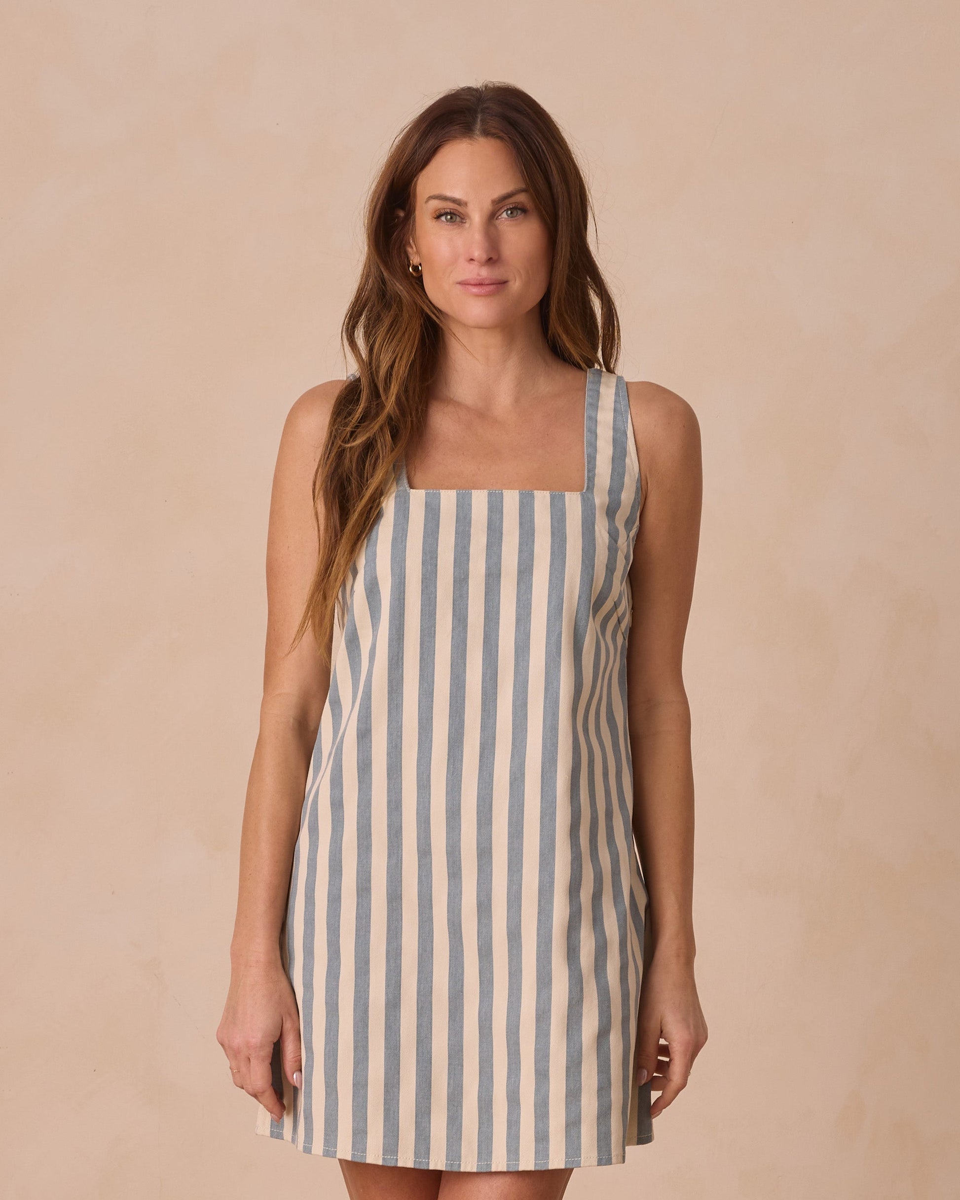 Kala Mini Dress || Ocean Stripe