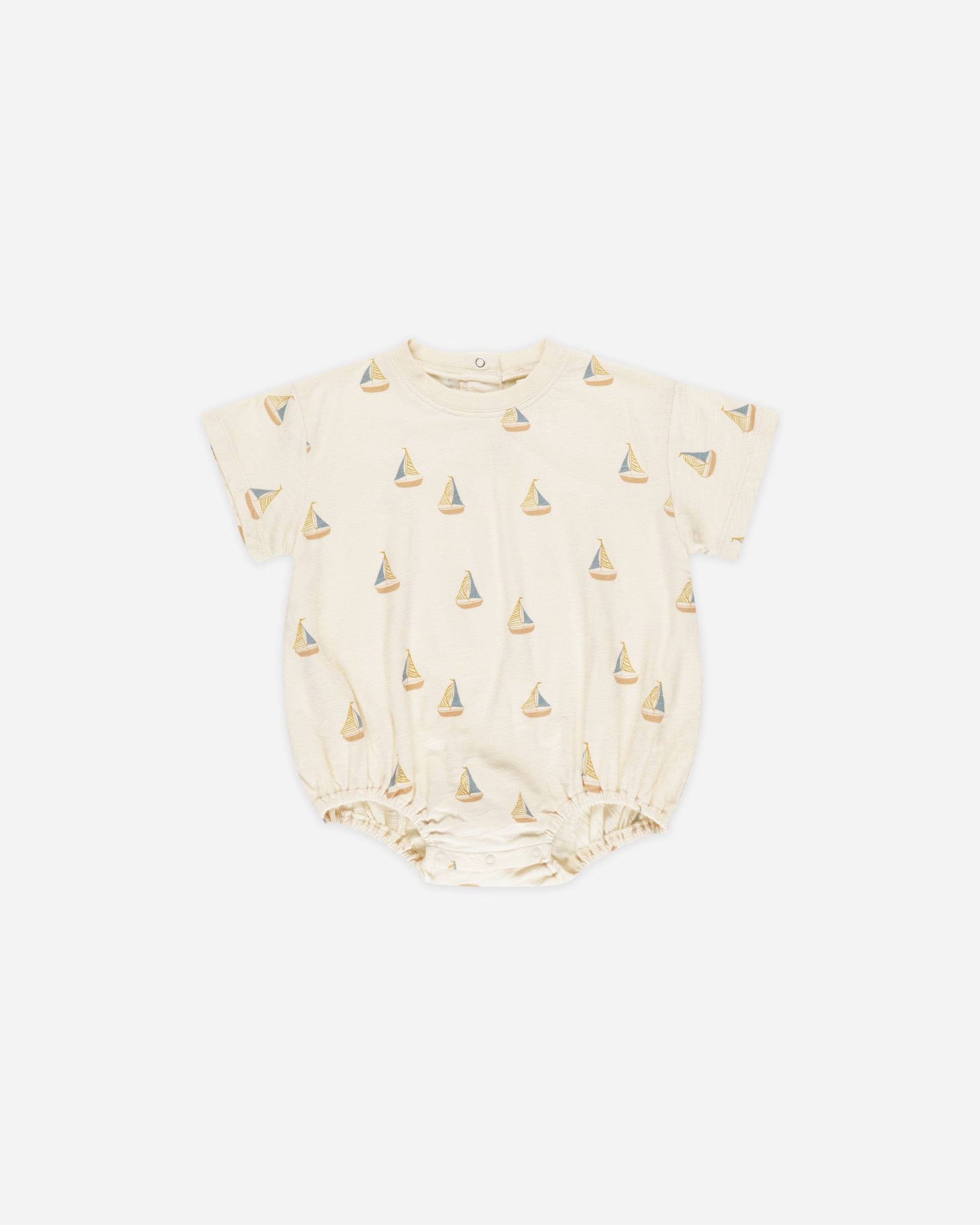 Relaxed Bubble Romper || Sailboats