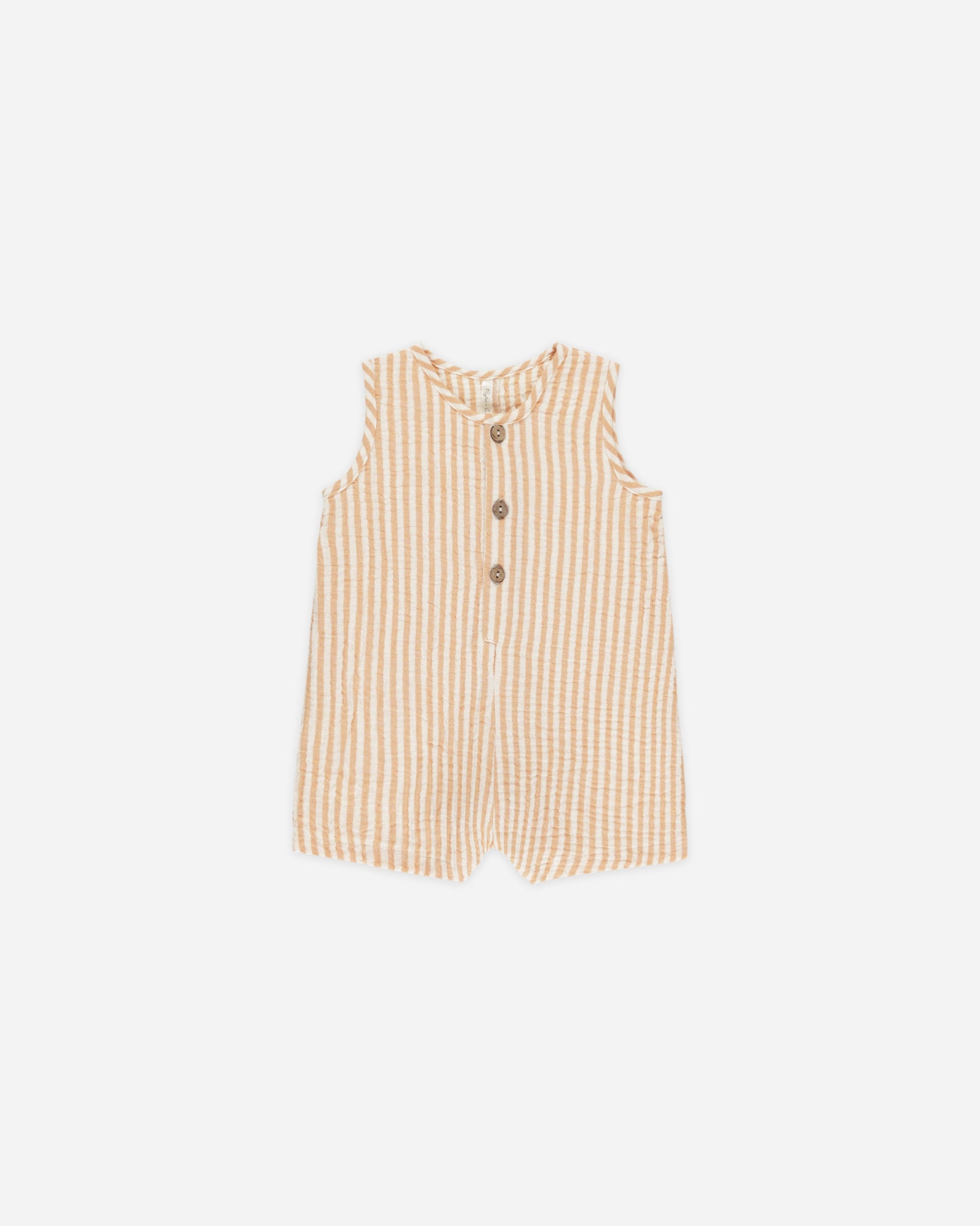 Maverick Romper || Grapefruit Stripe