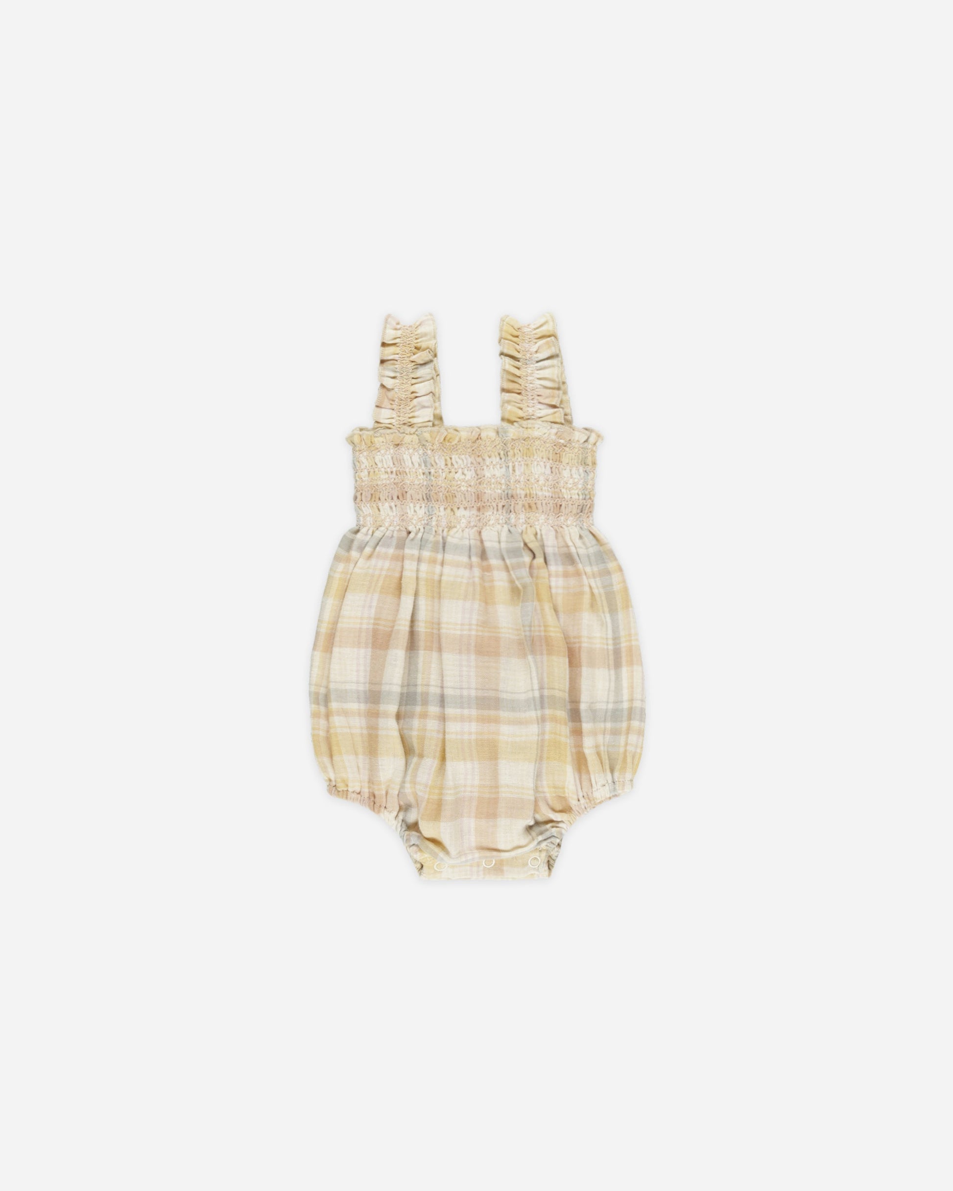 Julia Romper || Pastel Plaid