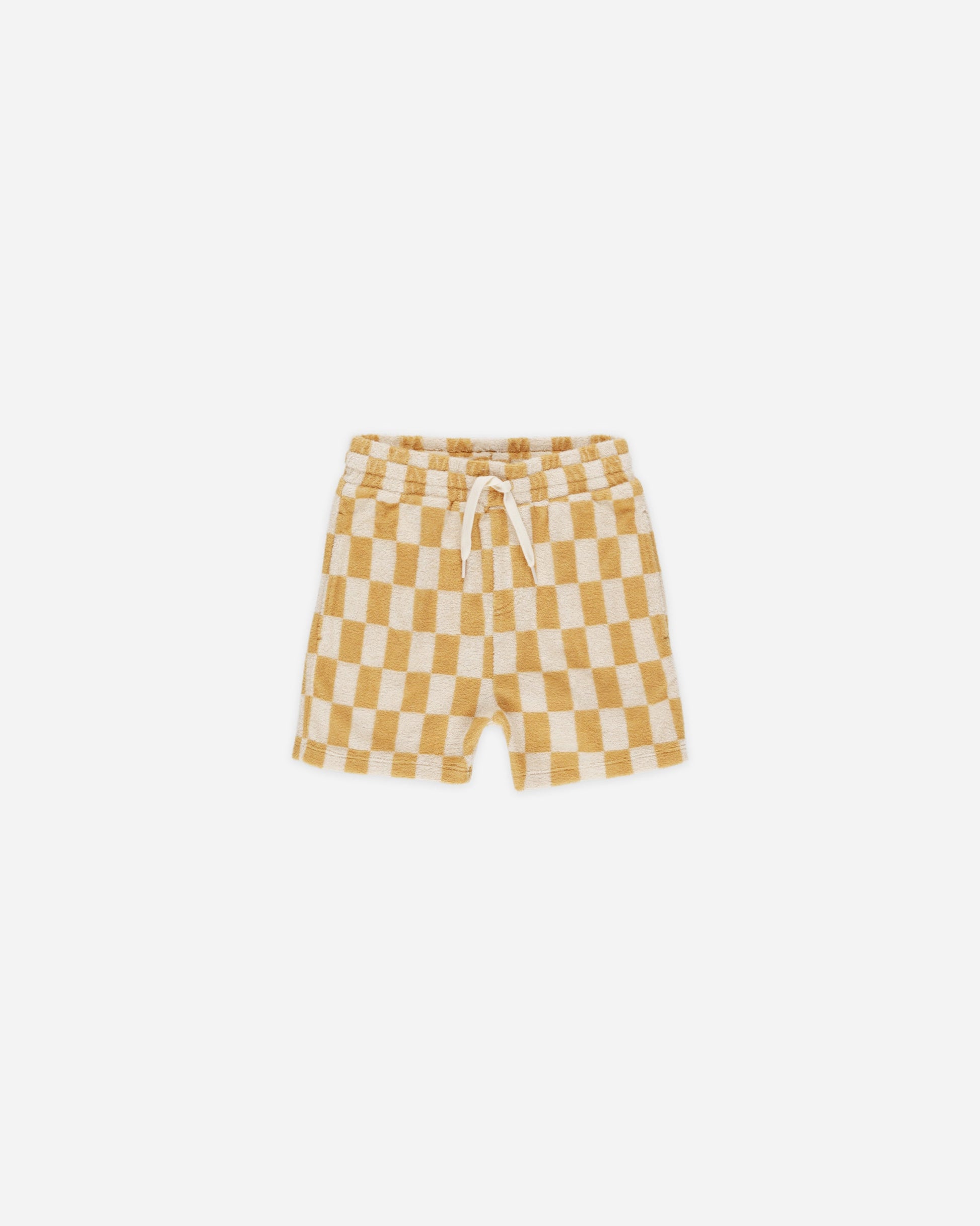 Terry Boys Short || Marigold Check