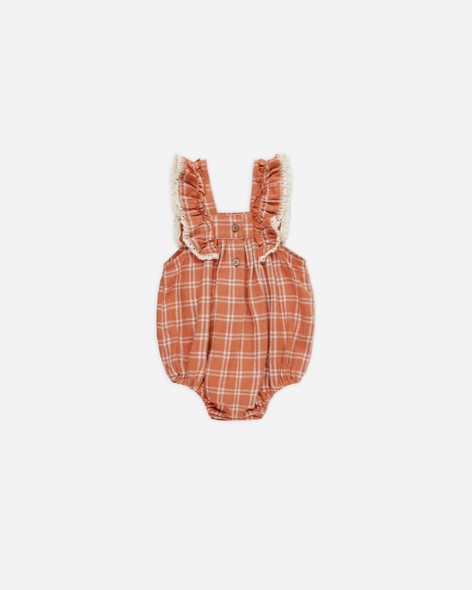 Maya Romper || Poppy Check