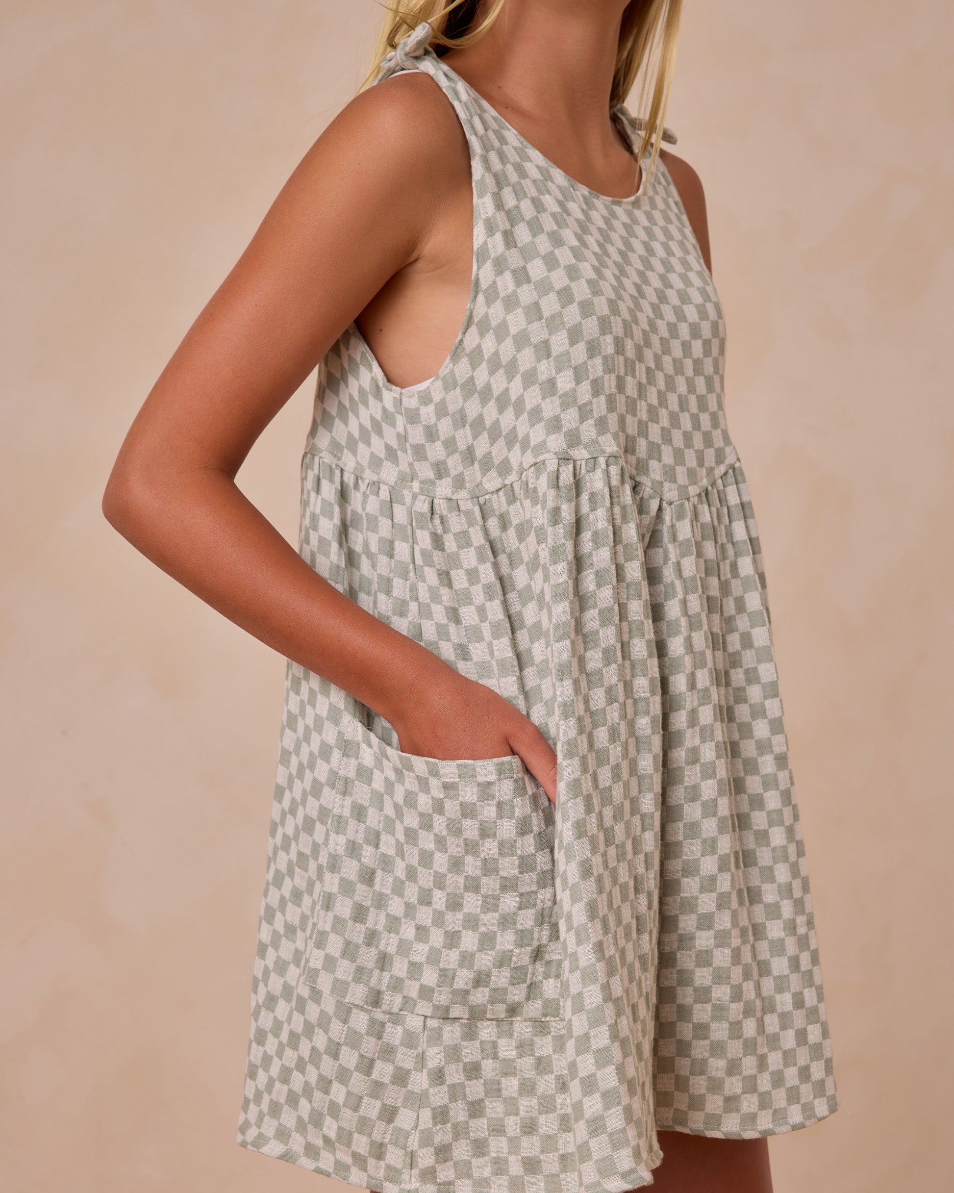 Summer Dress || Sage Check