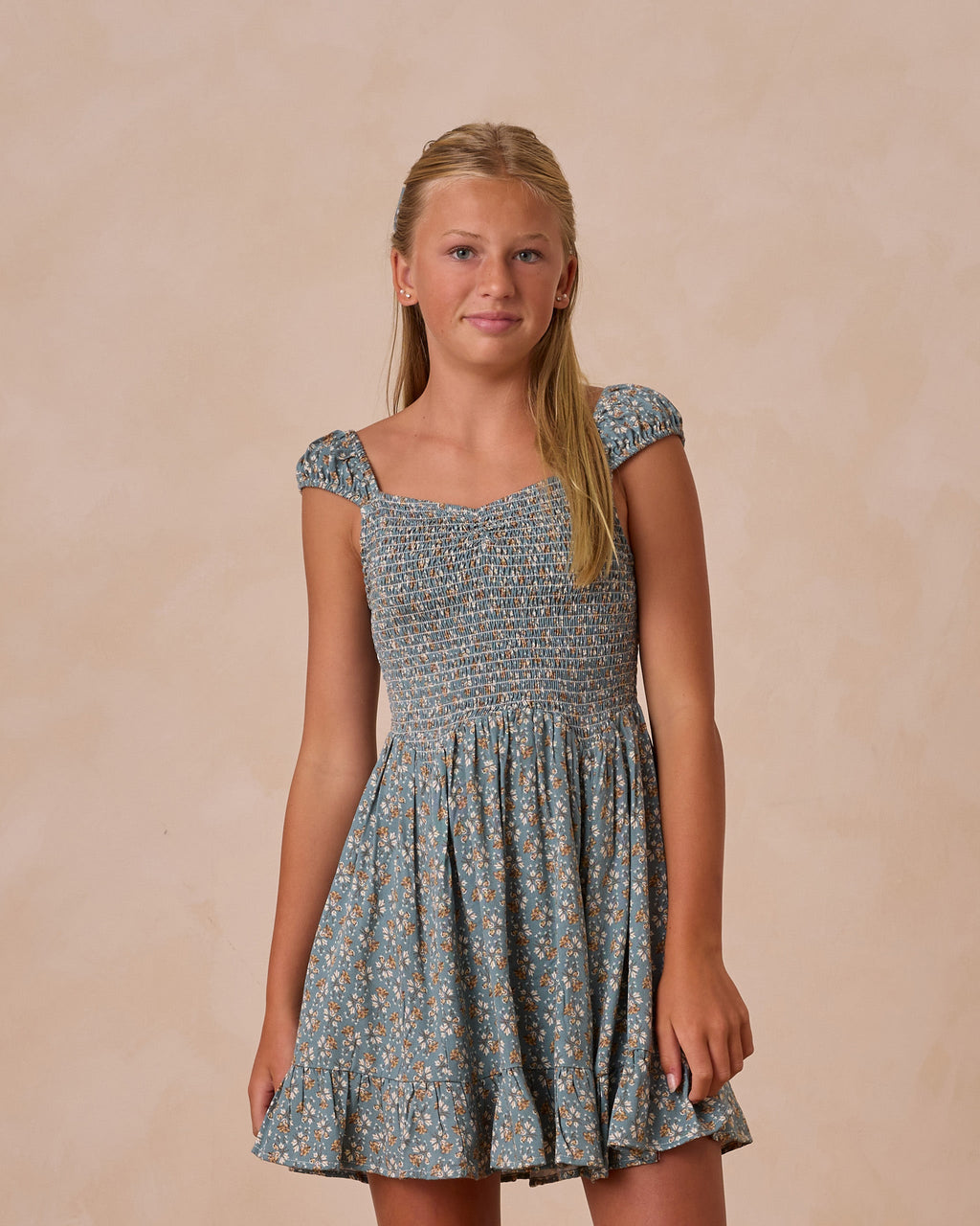 Kalina Dress | Blue Floral