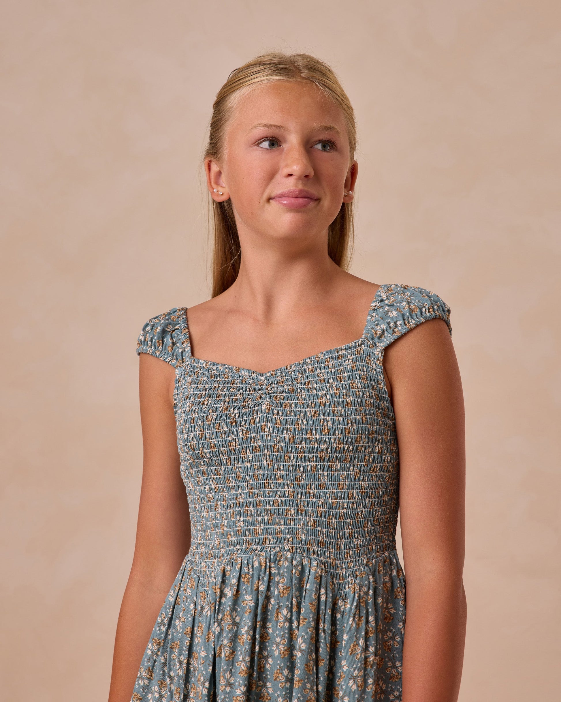 Kalina Dress | Blue Floral