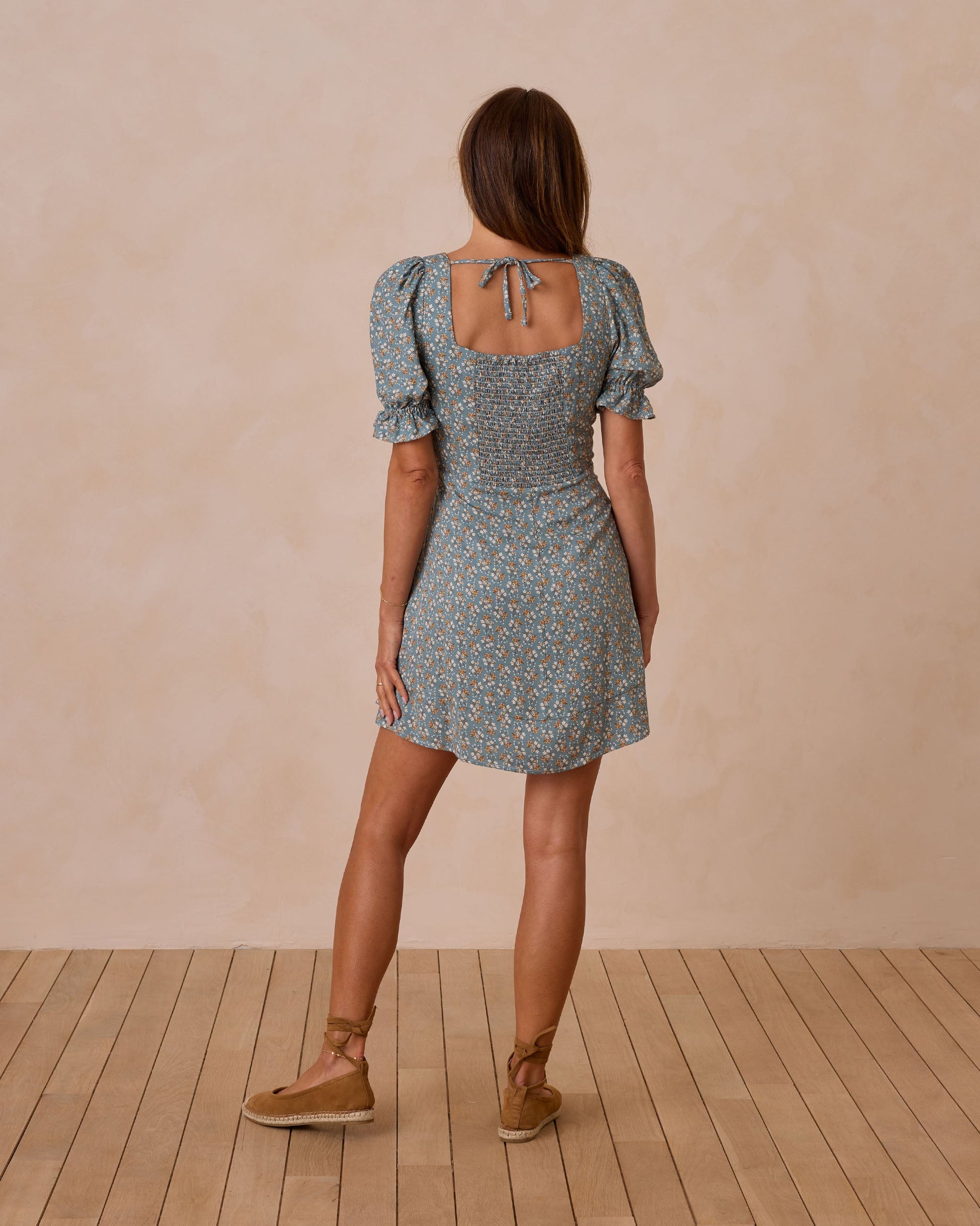 Claudia Dress || Blue Floral