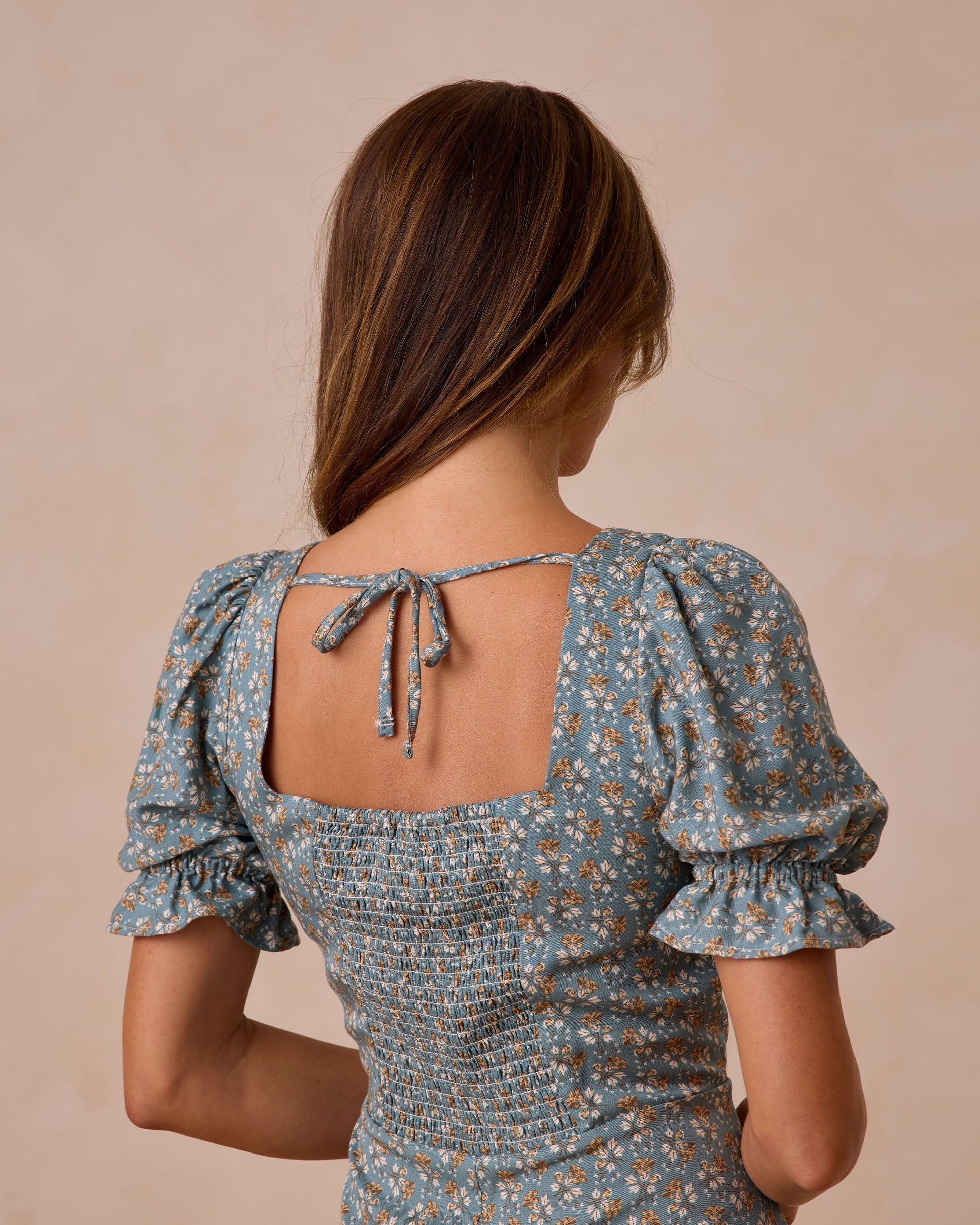 Claudia Dress || Blue Floral